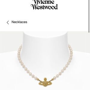Vivienne Westwood Mini Bas Relief Pearl Choker